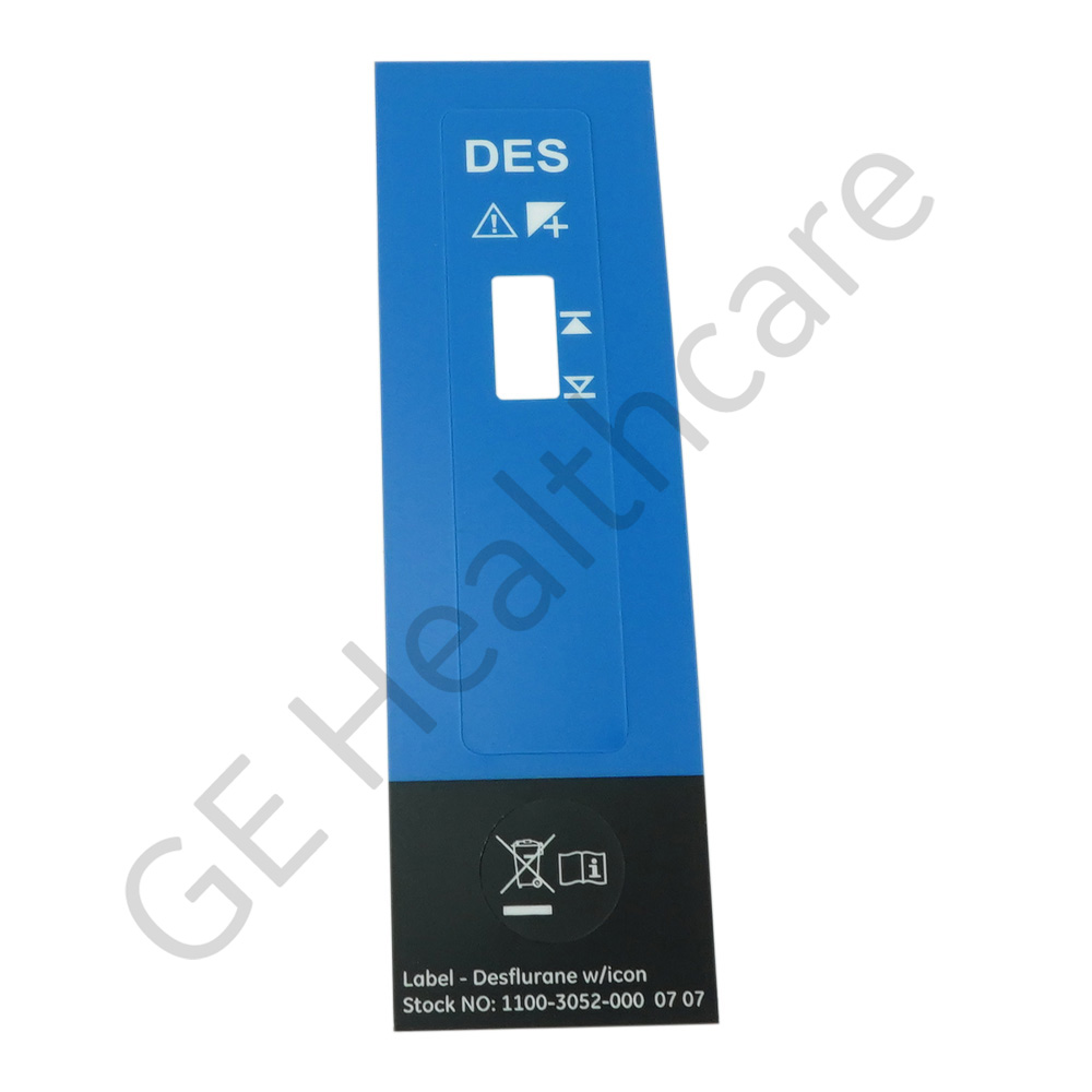 AUTOADHESIVO, LBL DESFLURANE W/ICON AUTOADHESIVO, LBL DESFLURANE W/ICON