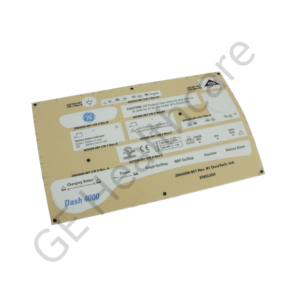 KIT DE ETIQUETAS DASH 4000 EN INGLÉS KIT DE ETIQUETAS DASH 4000 EN INGLÉS